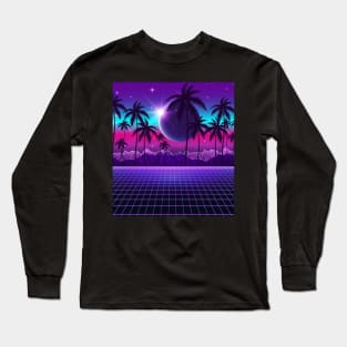 Twilight Retrowave Long Sleeve T-Shirt